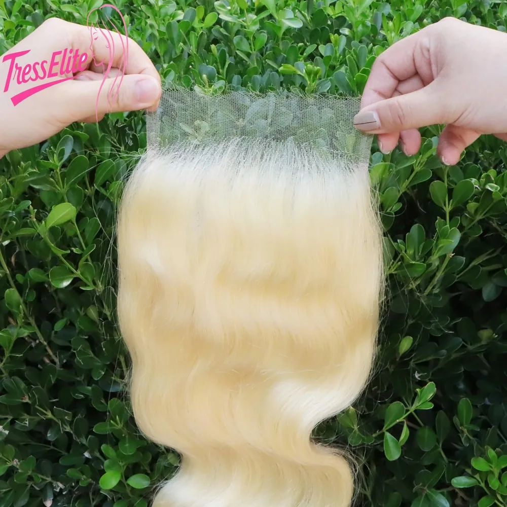 

14A 613 Blonde Body Wave 5X5 Lace Closure Wig 150% Density Pre Plucked with Baby Hair Brazilian Virgin Remy HumanHair for Women