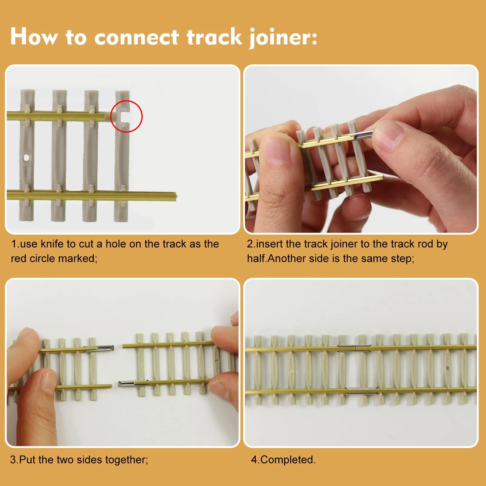 5pcs/10pcs N Scale 1:160 Track Flex Rail 50cm with Rail Joiners Nails HP27N Model Railroad