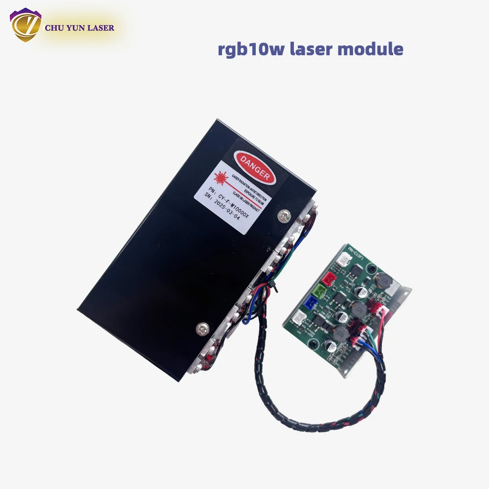 DC12V RGB10W Lasermodul Rot/Blau/Grün TTL oder analoge Laserlichtteile