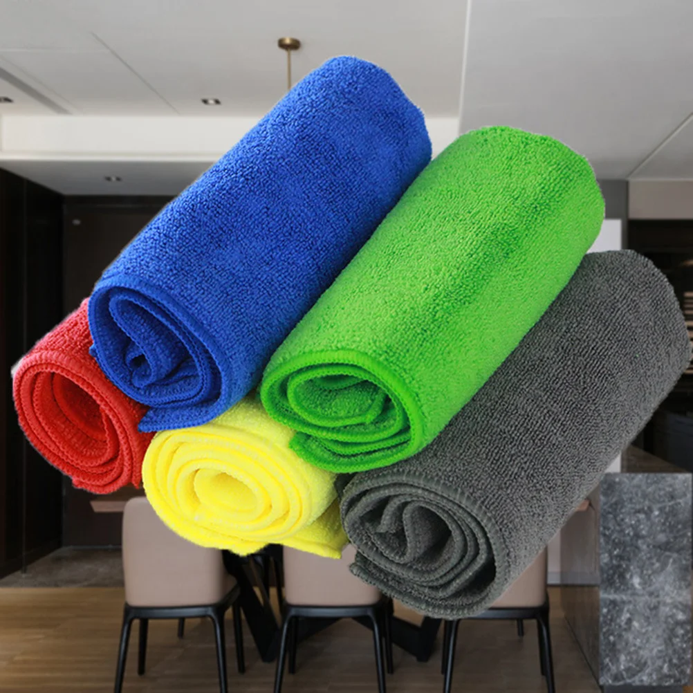 

12pcs Microfiber Dish Cleaning Wiping Towel Cloth Oil Non-Stick Cleaning Cloth For Kitchen Window Oil Furniture Green