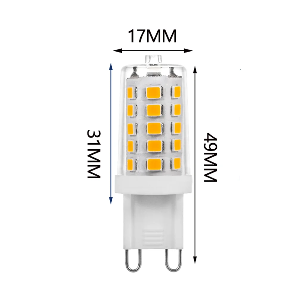 Deep Dimming No flicker G9 4W LED Lamp Led Corn bulb SMD 2835 32LEDS 220V Replace halogen lamp light Pure white/Warm white