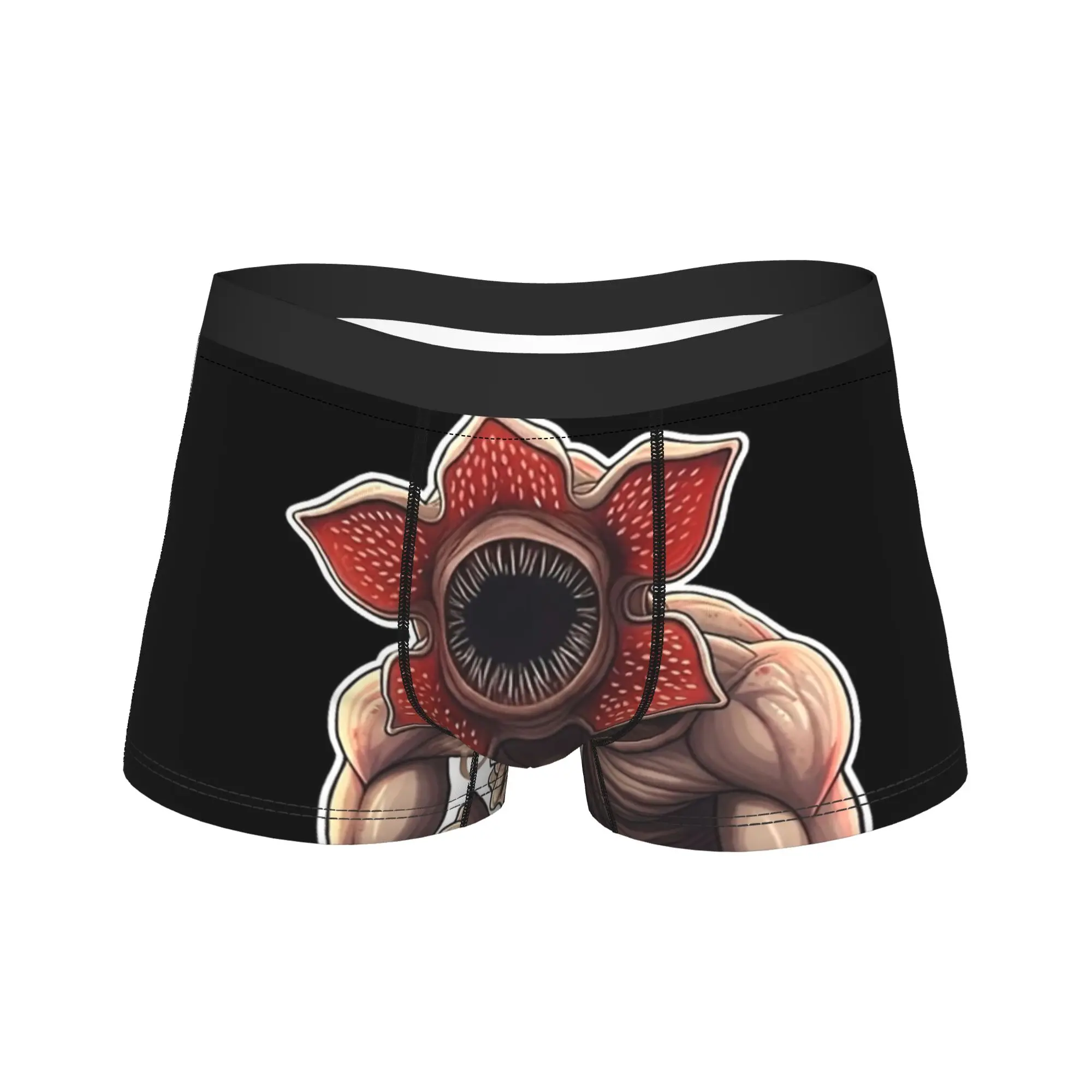 

Demogorgon Coffee and Contemplation Underwear Men Underpants Customs Novelty Boxer Shorts Quality Shorts Briefs Plus Size 2XL