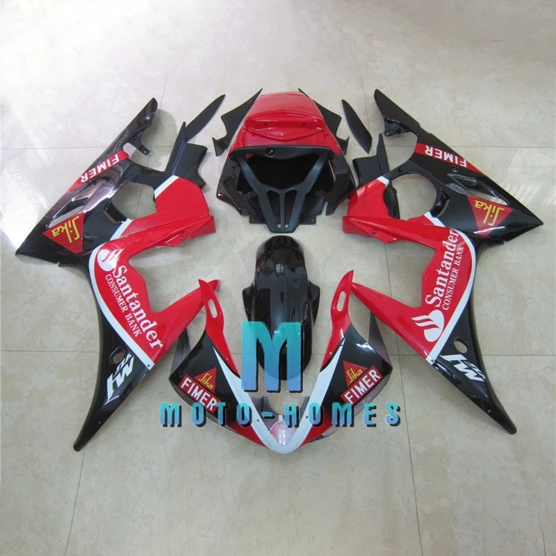Free Customize YZFR6 03 04 05 Fairings Set for Yamaha YZF-R6 2003 2004 2005 Rebuilding Bike Motorcycle Bodywork Injection Mold