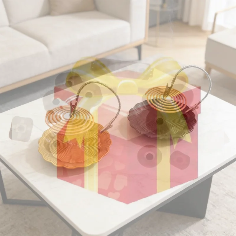 

【HG】New Multifunctional Iron Mosquito Coil Holder Portable With Detachable Clip Mosquito Coil Stand Electroplated Tray