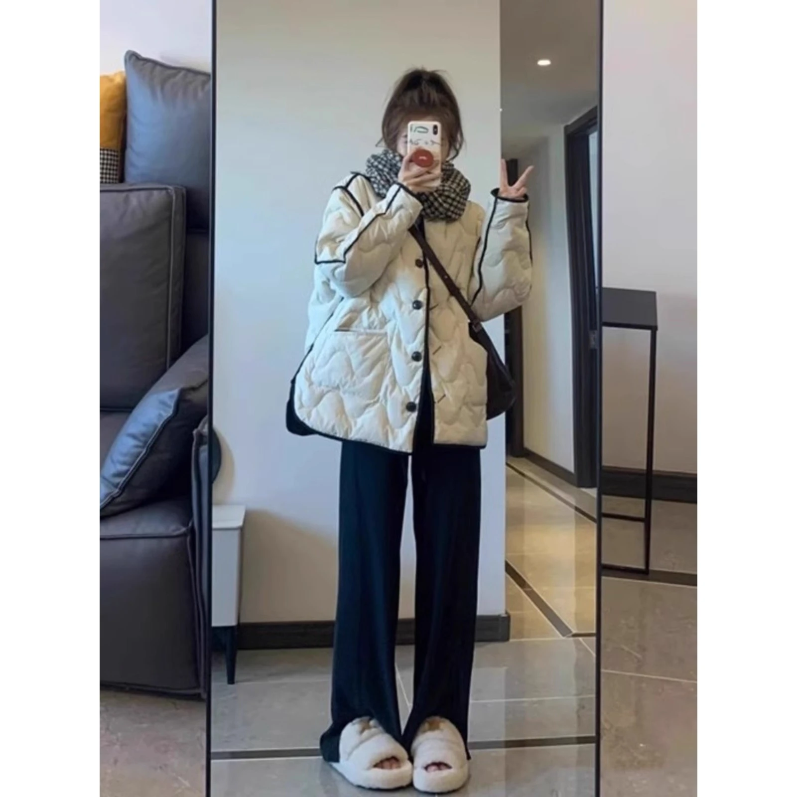 

Thiened Double-sided Wear Warm Cotton Jaet Men's Loose Casual Autumn Winter Special Large Size 300 Pou Anti-cold Outer...