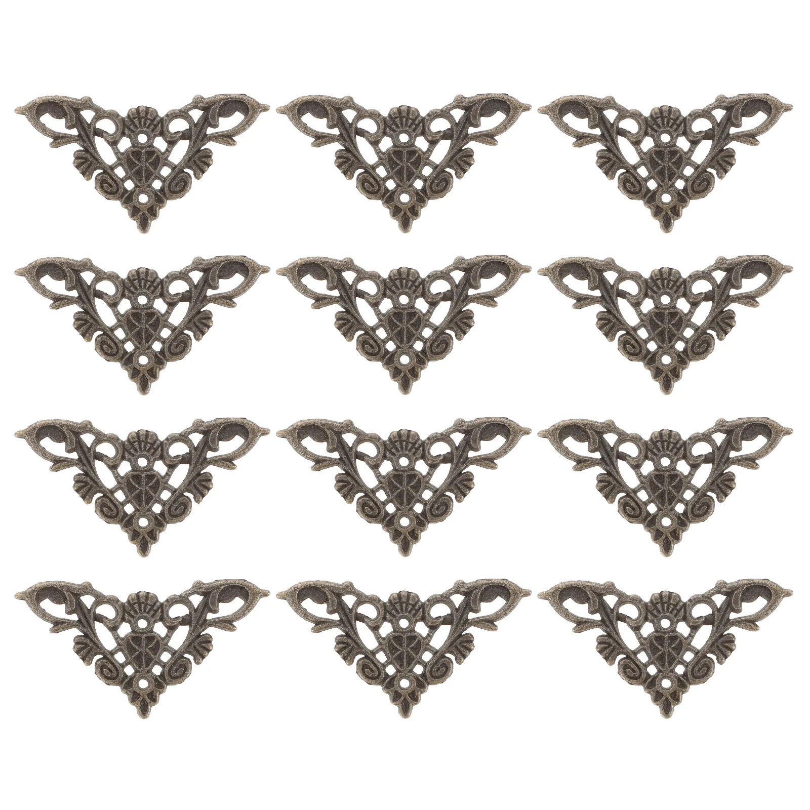 

12Pcs Zinc Alloy Metal Corner Protector Retro Style Scrapbooking Album Notebook Photo Frame Guard Album Protector Corner