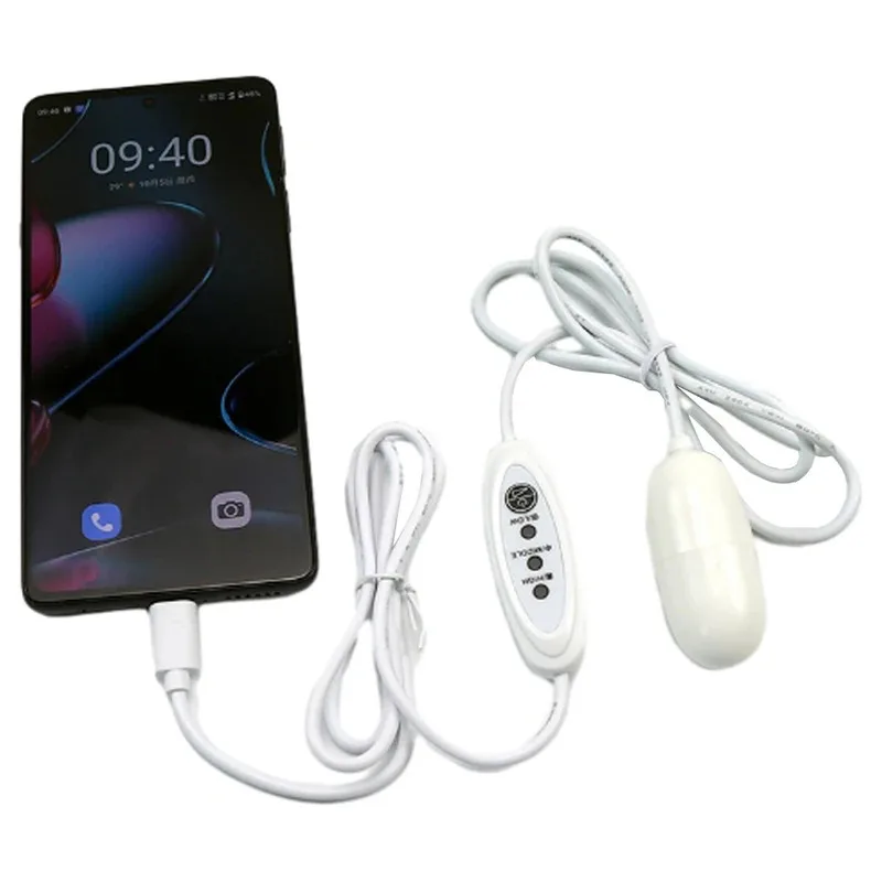 6 Modes Vibrator Massager Motor with Regulator – DC5V 0.8A, IPX5 Waterproof, Type-C/USB Interface, 1.3m Cable