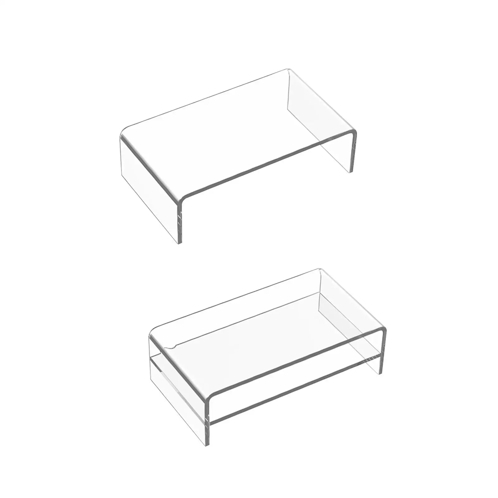 Laptop Desktop Stand Riser Laptop Rack Clear Lightweight Display Riser Showcase Fixtures Laptop Stand Holder for Travel Lap Home