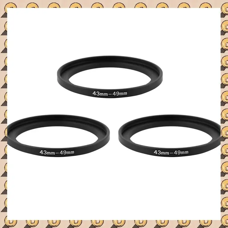 A003 3 قطعة 43 مللي متر إلى 49 مللي متر محول حلقة مرشح معدني للكاميرا