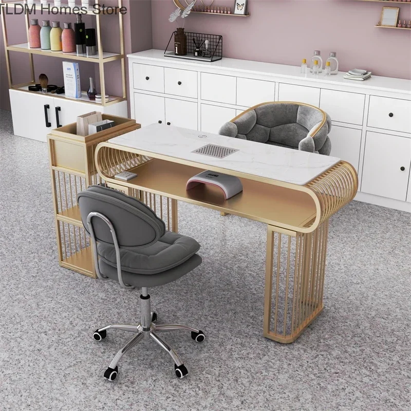 

Nordic Marble Professional Manicure Table Nail Tables Desk Equipment Beauty Salon Nails Aesthetic Manicure Moveis Furniture