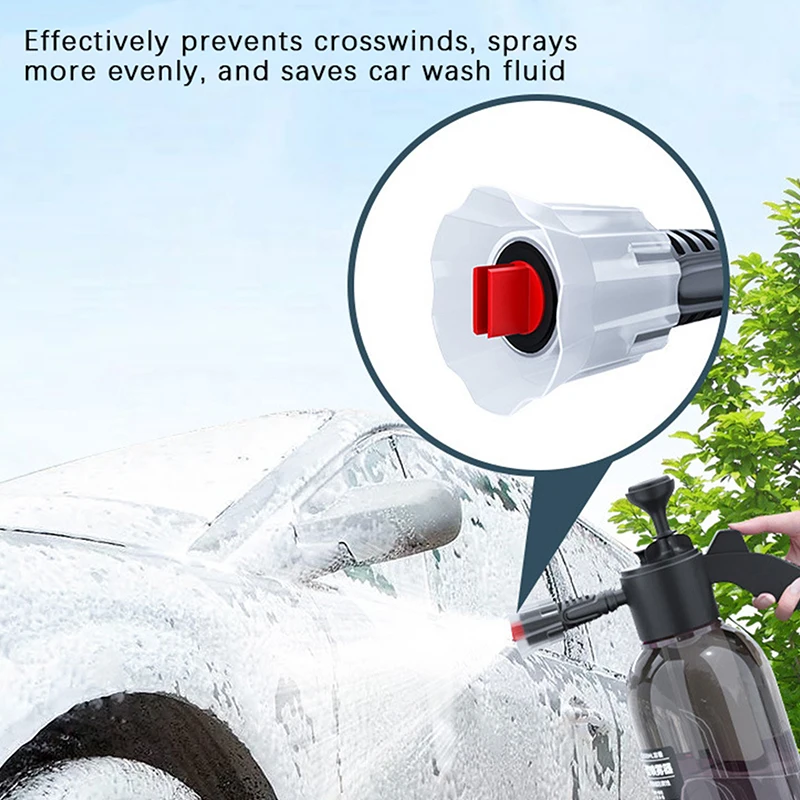 2L Car Washing Spray Pot Foam Snow Foam Lower Pressure Booster Watering Can Garden Car Window Floor Cleaning Handheld Sprayer