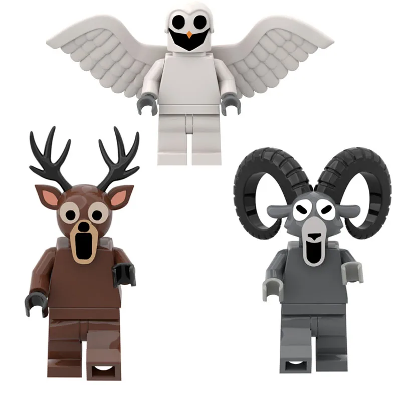 Nuovo 99 notti nella foresta cervo gufo capra mostro blocchi di costruzione set modello assemblato blocchi di costruzione giocattolo per bambini regalo di Natale
