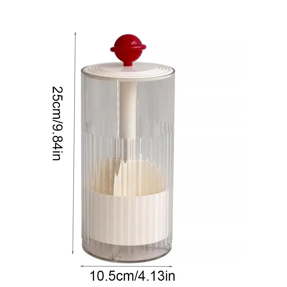 Porta pennelli per trucco con sollevamento automatico con coperchio Tipo pressa Organizzatore per pennelli per trucco Plastica antipolvere