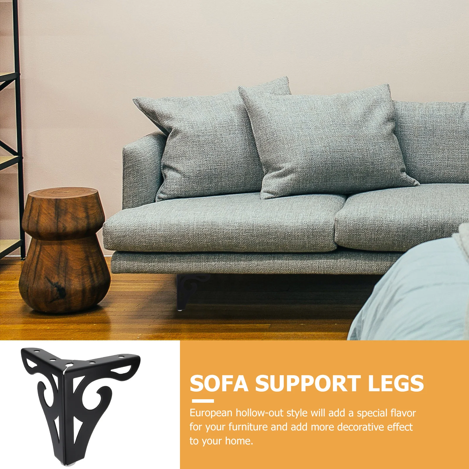 

4 шт. черные железные ножки для мебели, сменные опоры для дивана, аксессуары для дома, опоры для шкафов, ножки для столов и кушеток