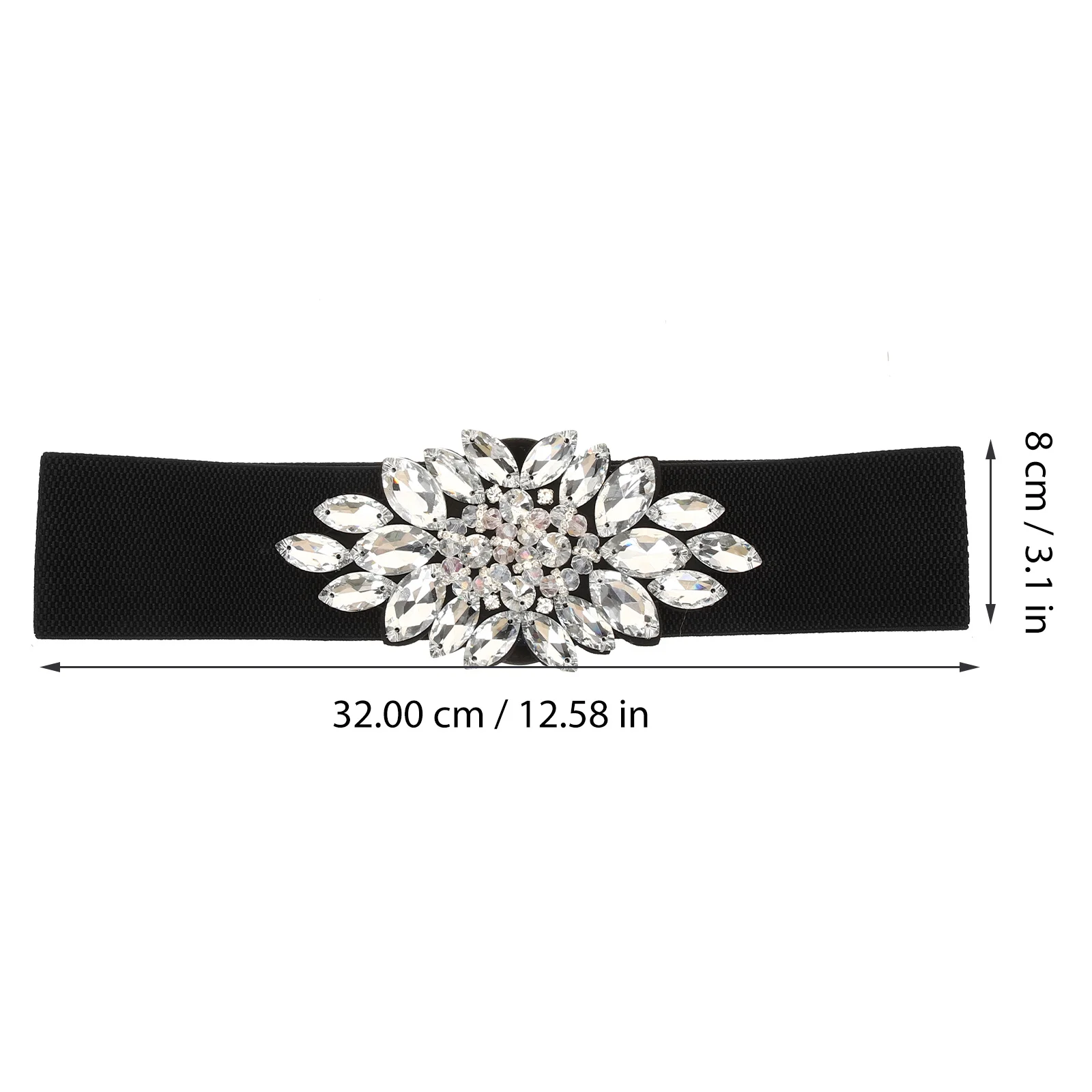 

Elegant Rhinestone Bridal Belt Wedding Dress Accessory Sparkling Sash Rhinestone Appliques for Dresses Wedding Dress Belt