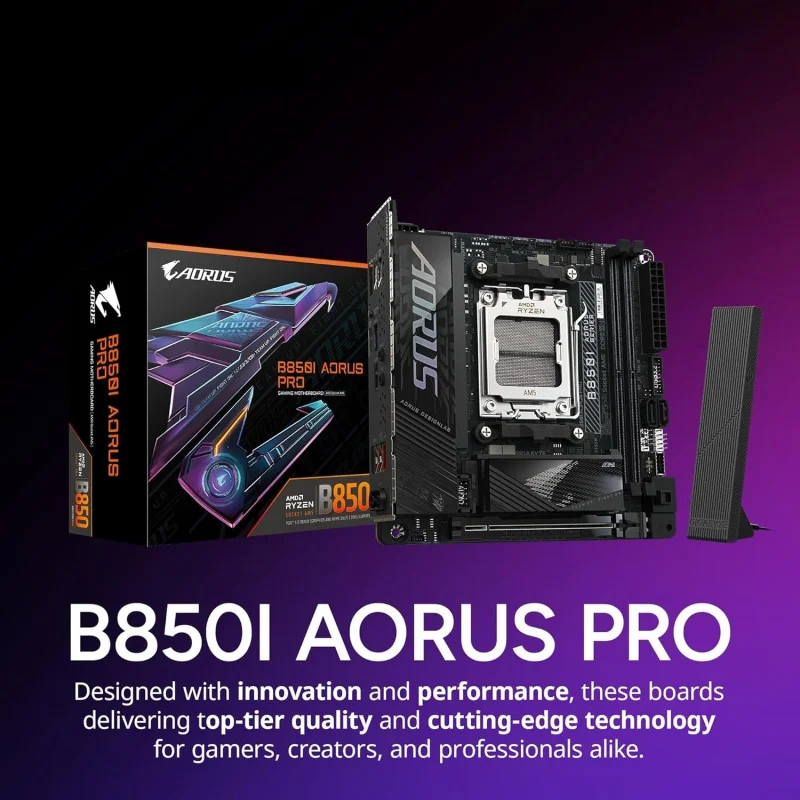 كولر ماستر NR2 Pro Mini ITX – RYZEN 7 9800X3D 4.7 جيجا هرتز (5.2 جيجا هرتز توربو) |   جيجابايت RTX 5080 16 جيجابايت وB850I AORUS PRO |   32 جيجابايت د