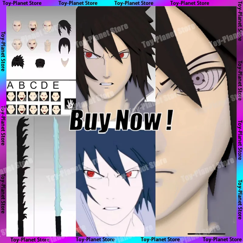 [Новинка] Артур игрушки искусственная Наруто удзумаки Наруто Учиха Саске 2,0 набор аксессуаров набор головок Аниме фигурки моделей Игрушек