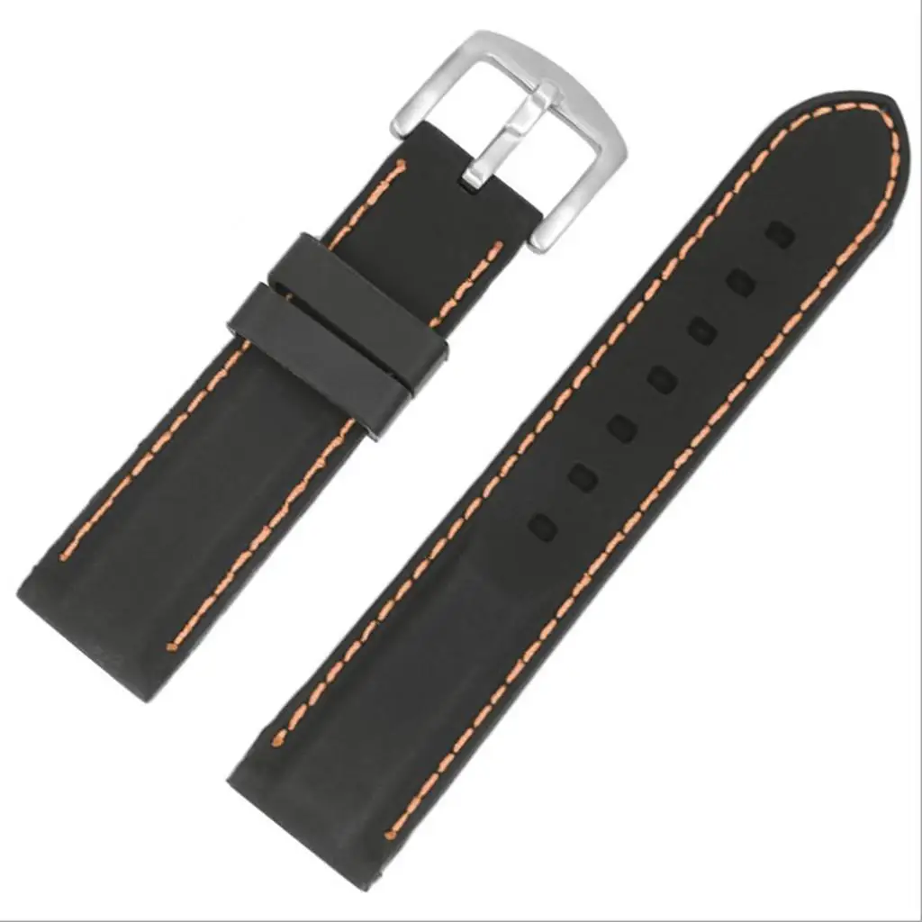 Silica Gel Watch Replacement Band Soft Waterproof Strap Stainless Steel Buckle for Samsung Fit 3 Galaxy Watch 5 Pro