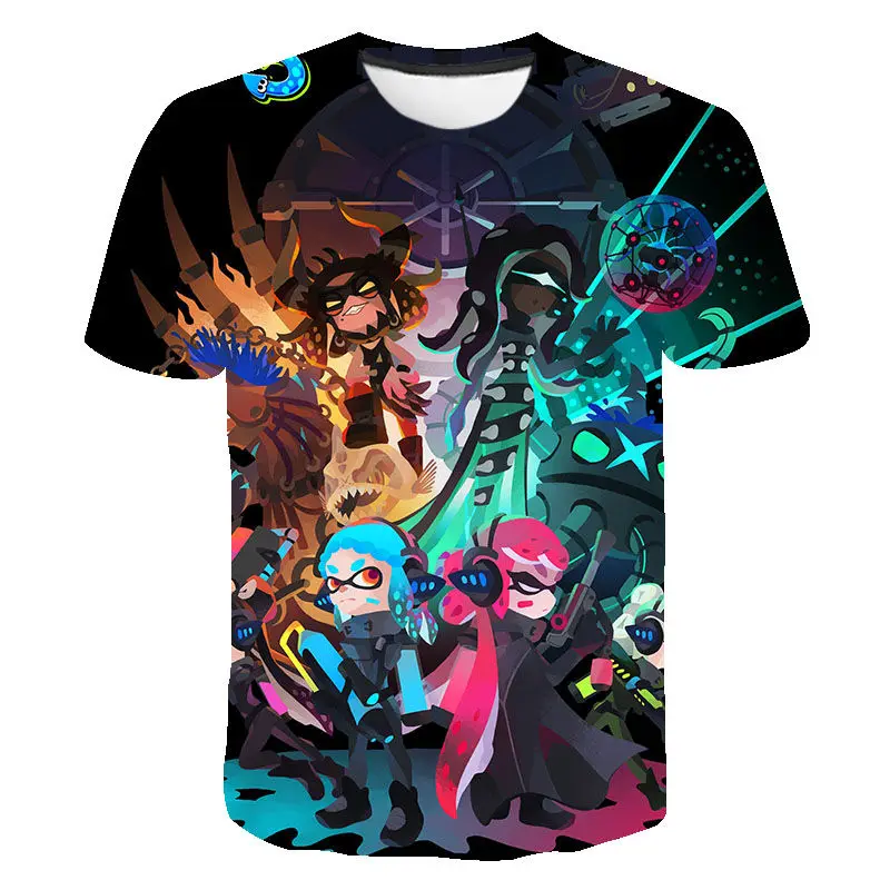 Nowa gorąca gra Splatoon 3D Print T Shirt dla dzieci letnia moda kreskówki T-Shirt chłopiec dziewczynka T Shirt odzież dziecięca Unisex bluzki dla