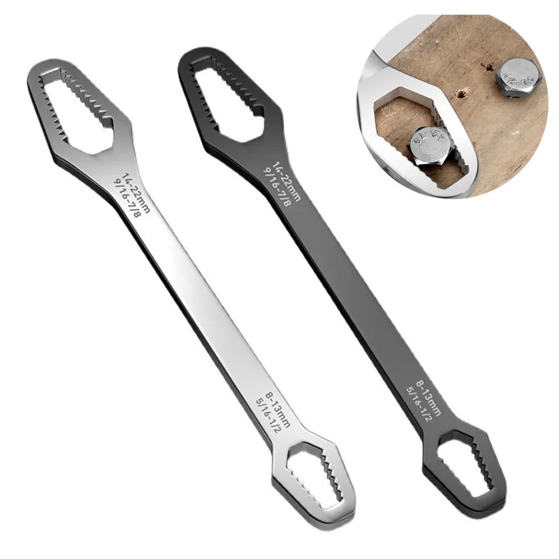 Universal Wrench – Chromium-Vanadium Steel, Double-Head, Dual-Use for Home & Auto Repair