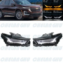 For Chevrolet Traverse 2022 2023 2024 1 Pair Front Bumper LED DRL Daytime Running Light Turn Lamp 85584765 85584766