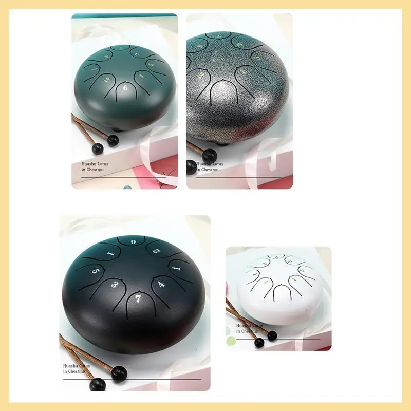 

AA90-6Inch 8 Tone Hollow Drum Steel Tongue Drum Garden Rain Drum Steel Tongue Drum Outdoor Rain Drum Suitable For Beginners