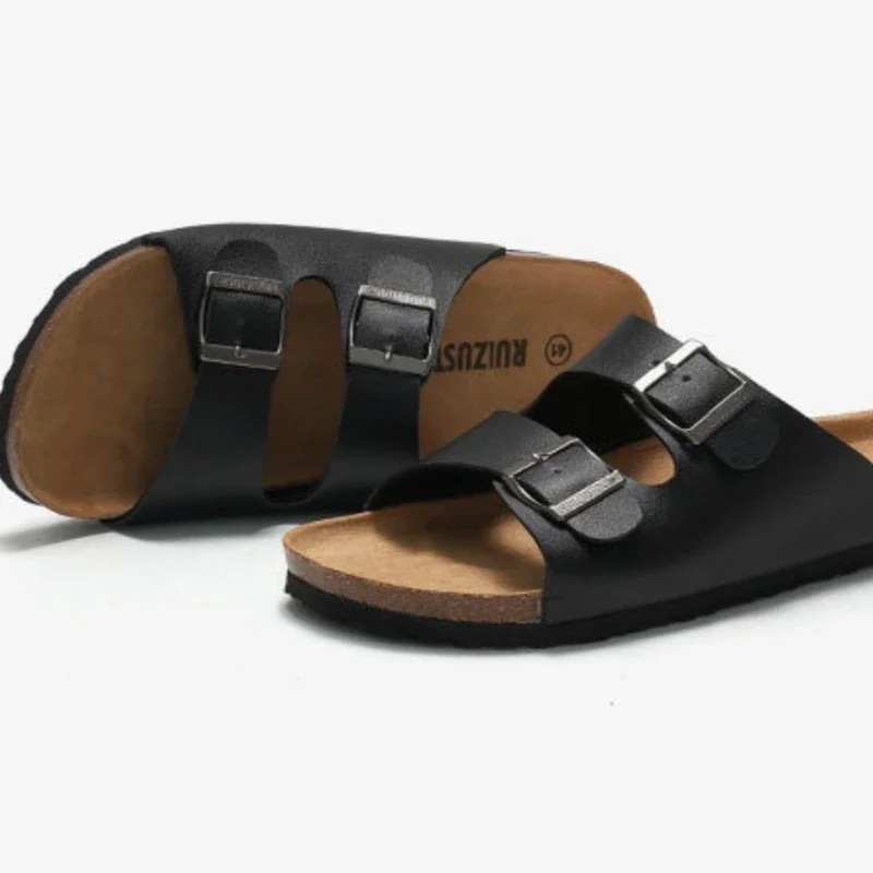 

NEW Summer Flip-flops Beach Sandals Non-slip Lightweight Korean Version Casual Sandals Cork Boys Daily Slippers Soft Comfortable