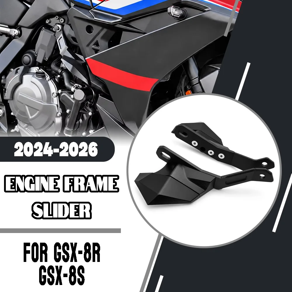 For Suzuki GSX-8R GSX 8S GSX-8S GSX-8 GSX8R 2024-2026Motorcycle Crash Pads Frame Slider Falling Protection Frame Slider Modified