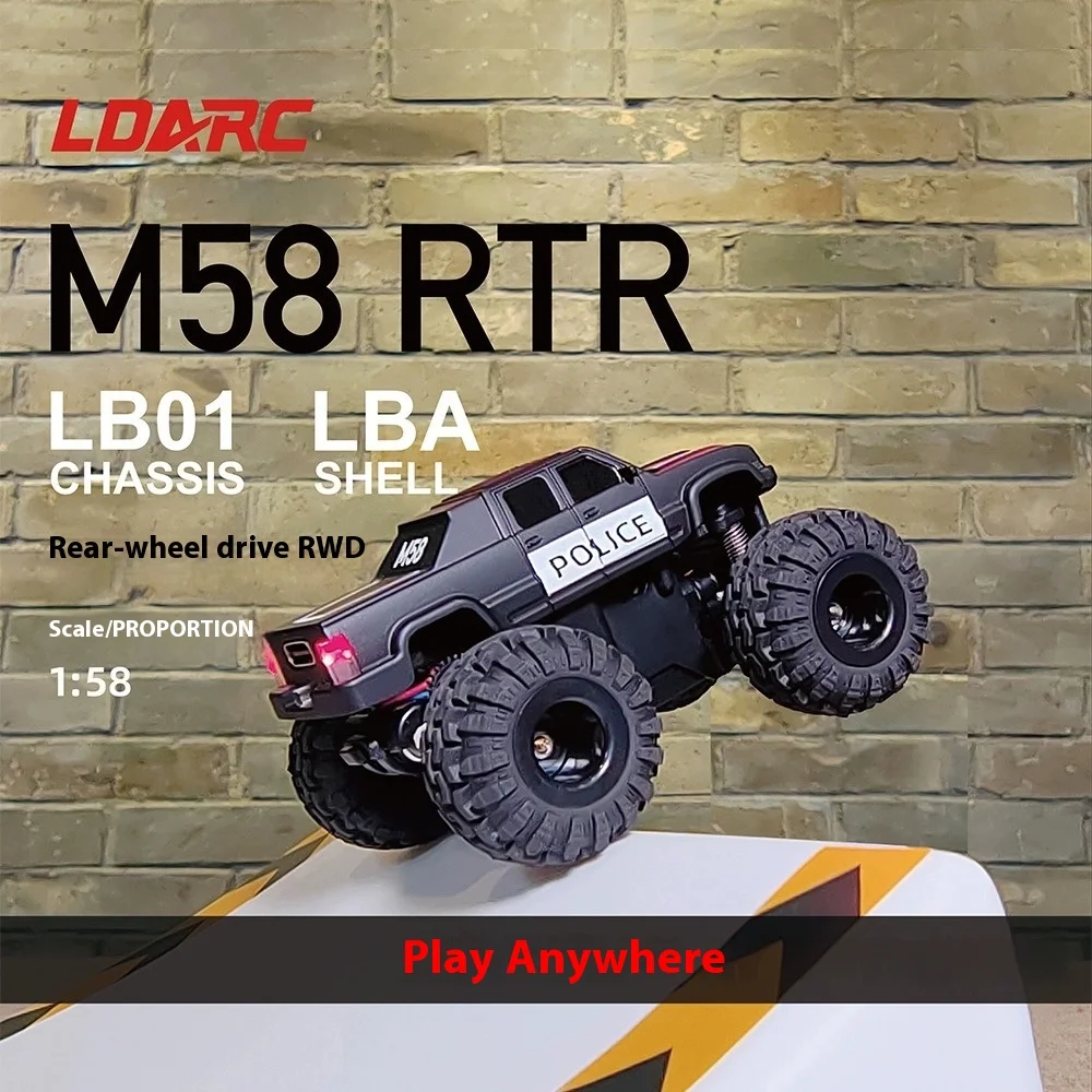 LDARC miniatuur afstandsbediening auto M58 desktop RC auto met CT01 controller compact formaat afstandsbediening voertuig speelgoed