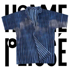 Summer Men's Cardigan Pleated Short-sleeved 2024 Spring Summer New Trend Retro Printing Hong Kong Style Loose Plaid Shirt