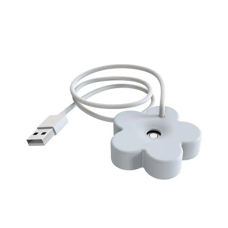 Portable Mini Floral Humidifier Low Noise Auto Power Off Desktop Humidifier For Home Office Bedroom