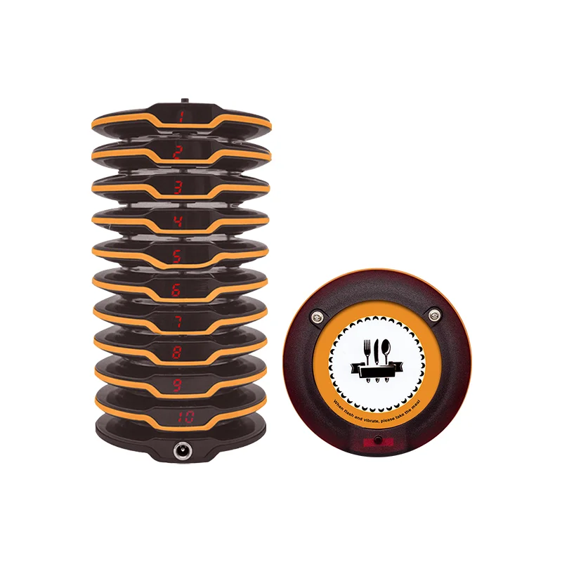 Wireless Vibrate Calling Buzzer System Waterproof Restaurant Cafe Order Queue Table Food Beeper