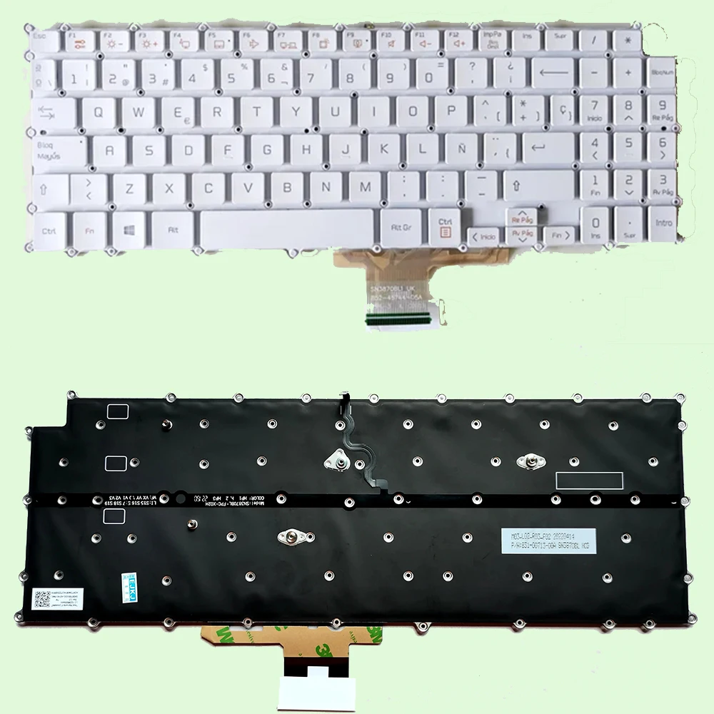 Keyboard For LG Gram LG 15Z980 15Z98 15ZD980 with backlit White/black US Layout