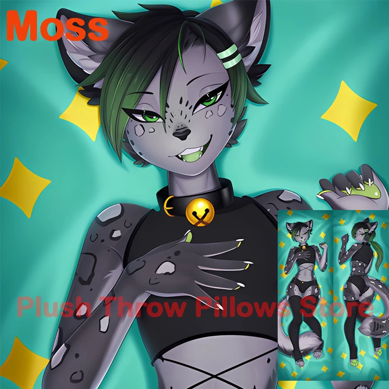 

Dakimakura anime Moss furry Double-sided Print Life-size body pillows cover Adult pillowcase