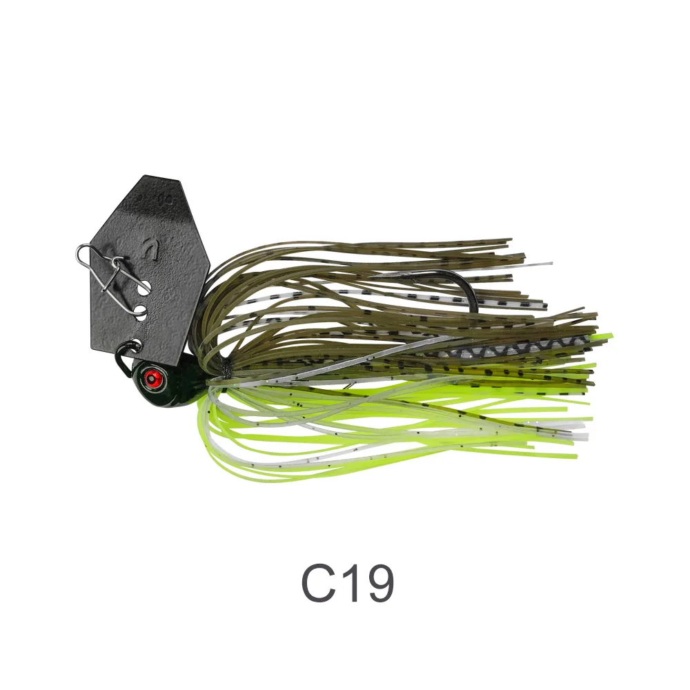 NOEBY Chatterbaits 10,5g 14g 21g 28g 35g Nadelhaken-Bladed-Jig Drahtköder Wobbler für Barsch und Hecht Chatterbait Angelköder