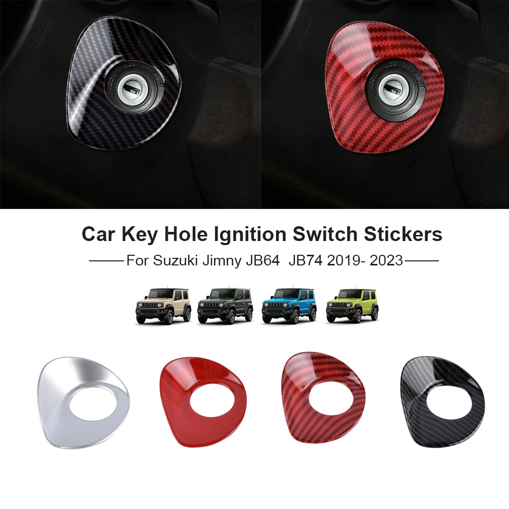 New Car Key Hole Ignition Switch Decoration Stickers For Suzuki Jimny JB64 Sierra JB74 2019-2023 Car Interior Accessories Parts