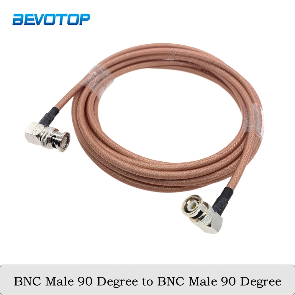 

RG142 BNC Male to BNC Male 90 Degree Connector Double Shielded High Quality Low Loss RG-142 50Ohm RF Coaxial Cable Jumper