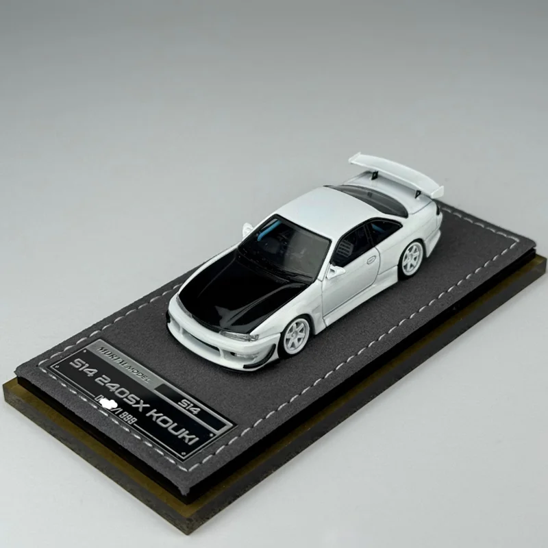 MORTAL 1/64 Scale S14 Silvia 240SX KOUKI Alloy Car Model Desktop Decoration Scene Simulation Adult Gift Hobby & Toys