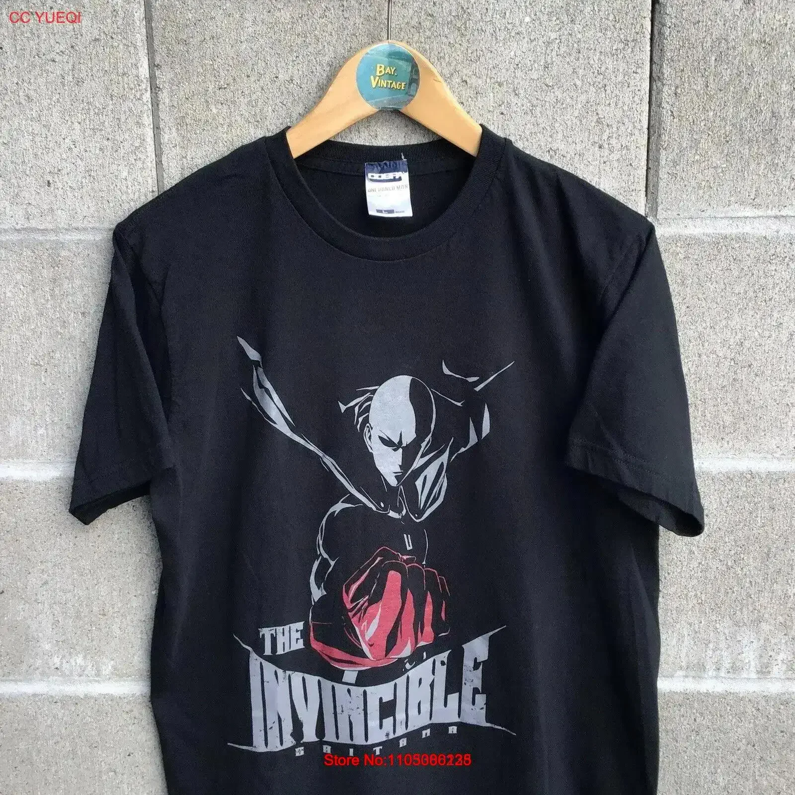 

Vintage y2k cospa the invincible one punch man anime manga promo T Shirt large vintage Washed Casual Top For Everyday Wear