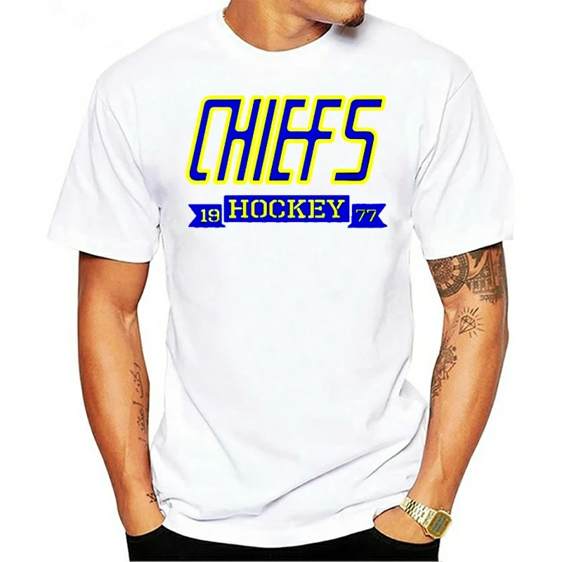 Men tshirt  Charlestown Chiefs Jersey Slim Fit T Shirt Printed T-Shirt tees top