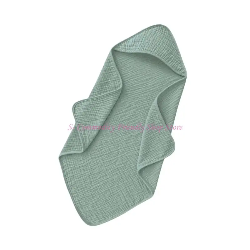 

85AE Baby Hooded Bath Towel Soft Absorption Wrap Towel Breathable Infants Capelet Beach Blanket Comfortable Cloak