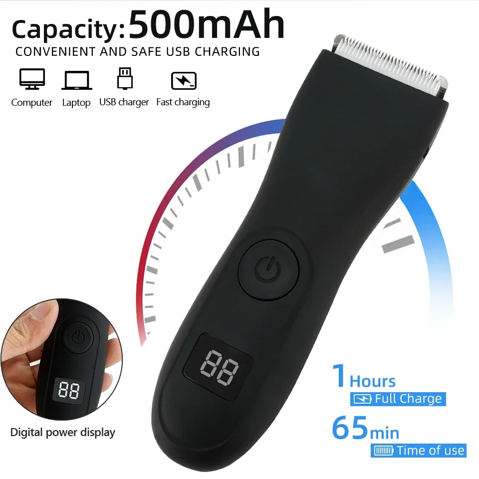 Mens Body Hair Trimmer for Men Balls Women Lady Shaver Hair Removal Bikini Trimmer Groin & Body Shaver Groomer Arm Beard Razor image 4