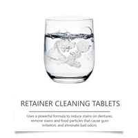 Denture Cleansing Tablet Whitening Remove Tooth Plaque Reduce Odor Oral Mouth Hygiene Care Fresh Breath Retainer Cleaner Tablets 5