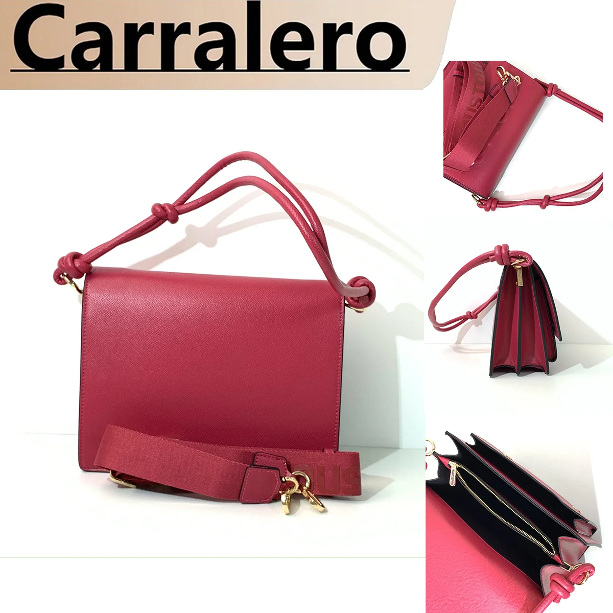 Carralero brand bag, fashionable and simple luxury oil bag crossbody bag size Audree fashion trend product size style