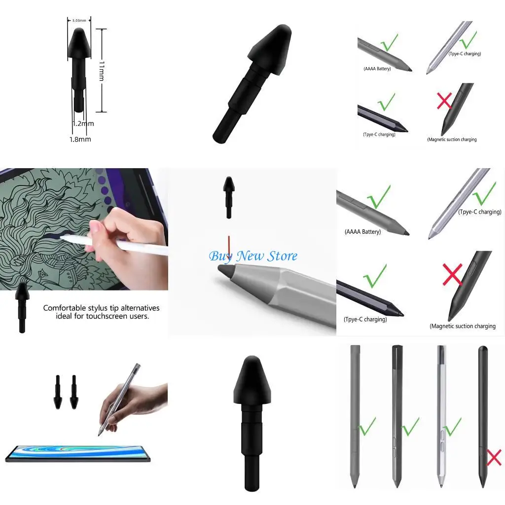 

20CE Precise Pen Tip High Sensitivity 4096 Pressure Fit For Pen Precise Pen 2 Tab P11 Pad Tablets