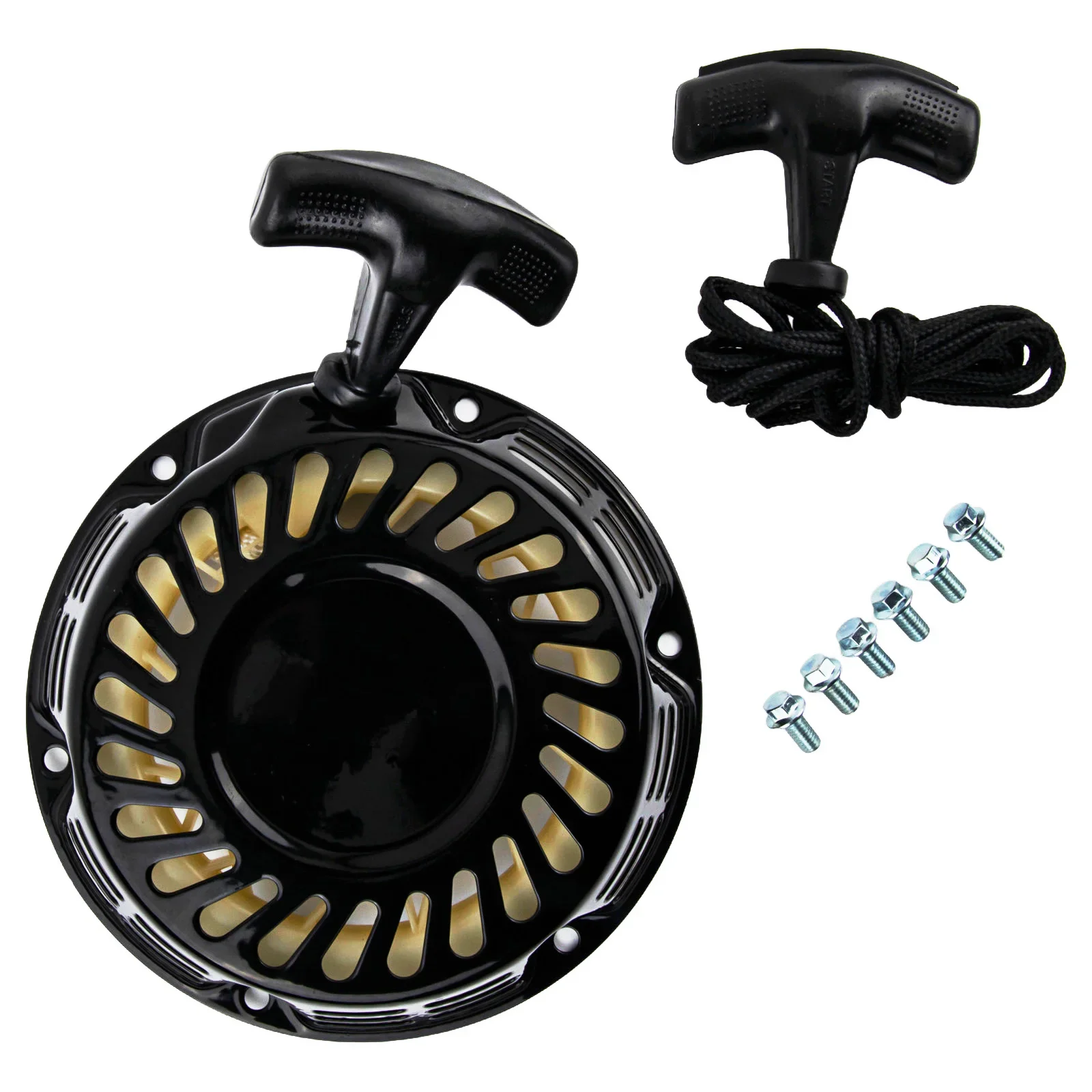 Frequent Use Recoil Starter Mini Bike Starter Engine Pull Start Replacement Power Tool As Shown Spare Pull Rope