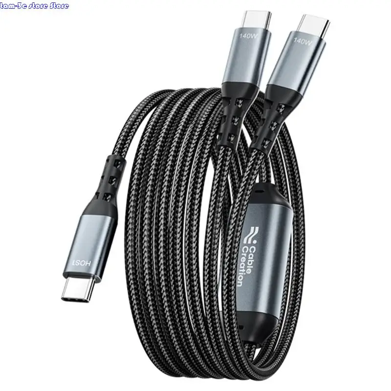 

D0UA 1,2 млн. USB C Зарядное кабельное проволочное проволочное проволочное провод 140 Вт.