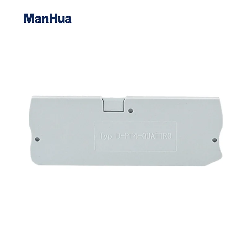 10Pcs Barrier Plate D-PT4-QU For PT4 QUATTRO Cable Electrical Connector Din Rail Terminal Block Accessories End Cover D-PT4-QU