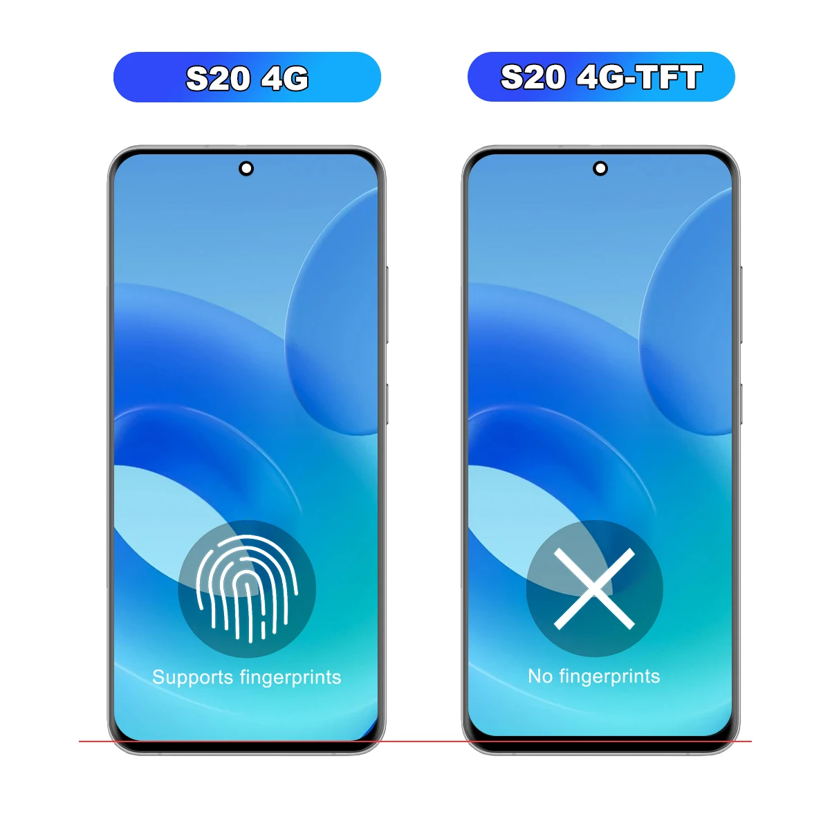 TFT S20 4G Screen For Samsung S20 LCD Display G980 SM-G980F/DS Touch Panel Digitizer Assembly Replacement with Frame