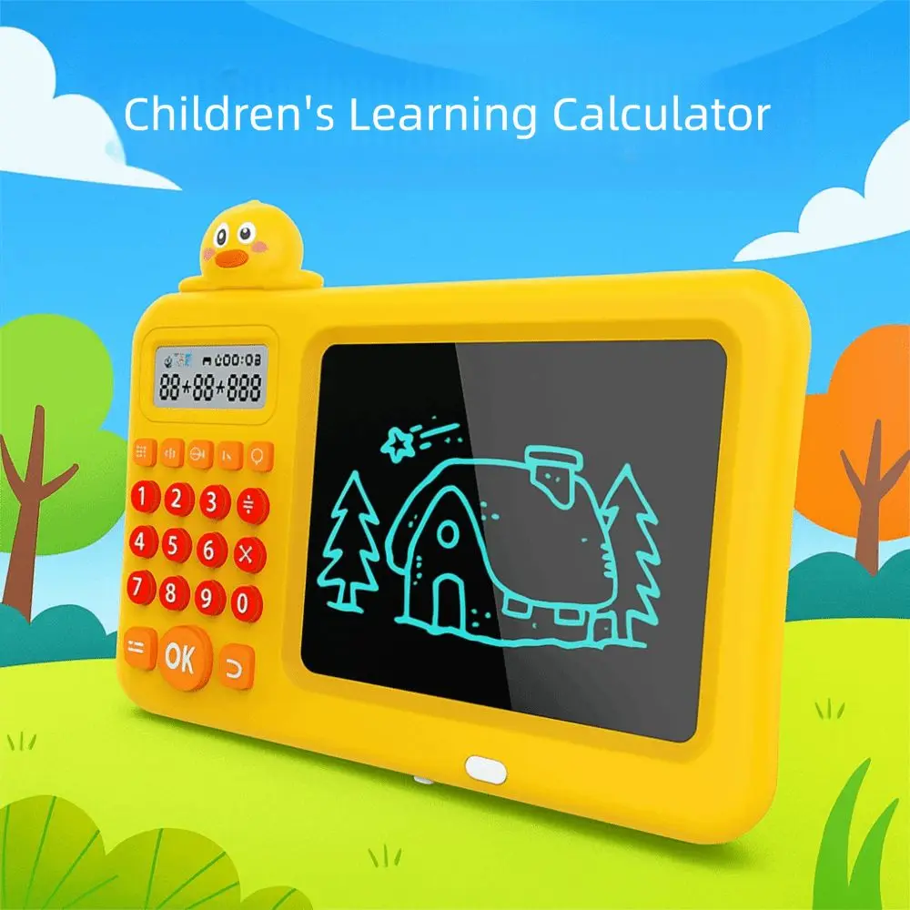 Learning Machine Early Education Oral Calculator LCD Screen Drawing Math Game LCD Writing Board Cartoon Eye Protection